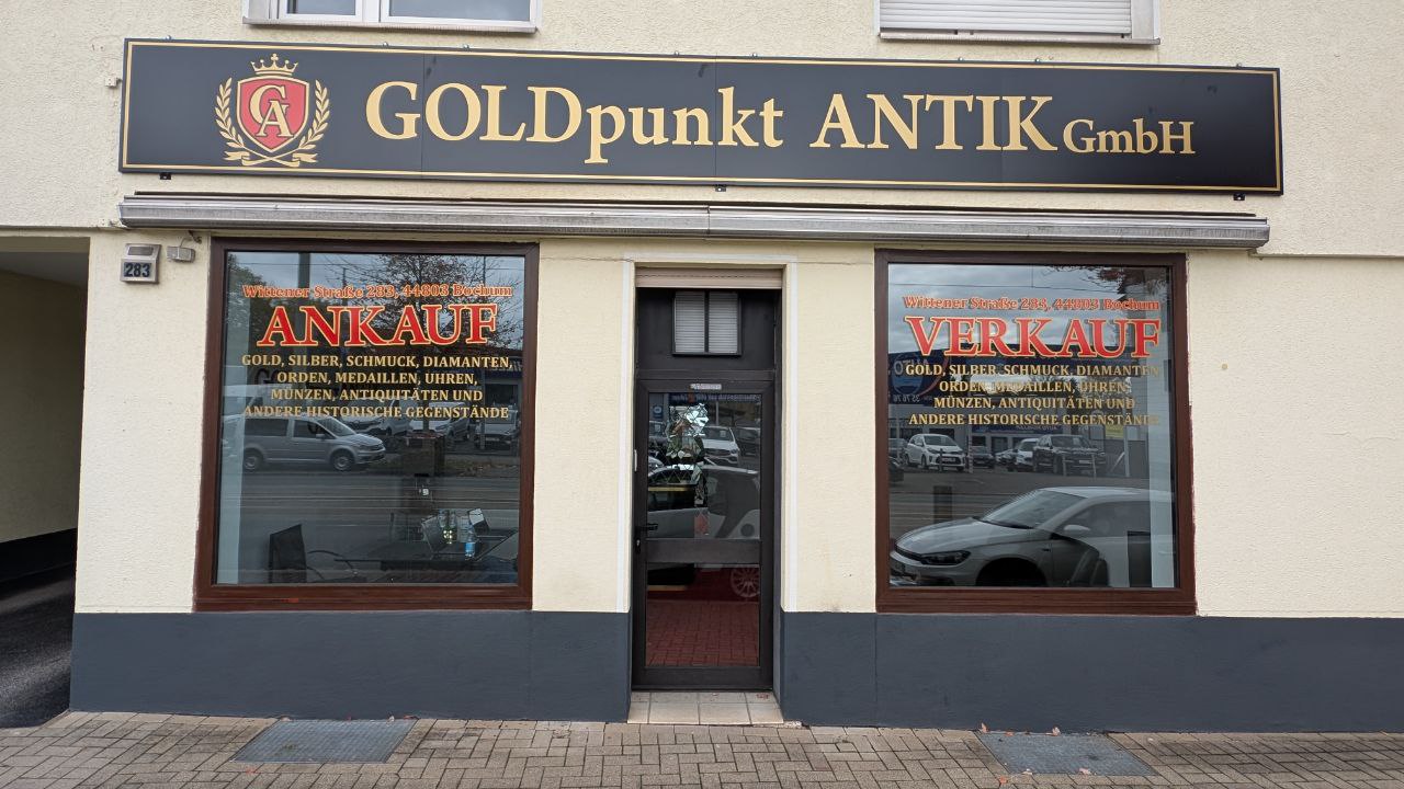 GOLDpunkt ANTIK GmbH - Unser Geschäft in Bochum